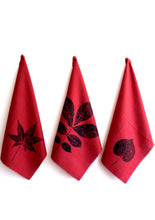 Load image into Gallery viewer, Red Linen Tea Towel
