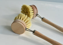 Load image into Gallery viewer, Natural Wood Dish Brush with handle
