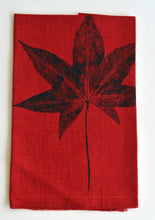 Load image into Gallery viewer, Red Linen Tea Towel
