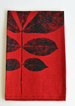 Load image into Gallery viewer, Red Linen Tea Towel
