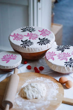 Load image into Gallery viewer, Reusable 100% Cotton Bowl Covers - Block Printed - Large Set of 3
