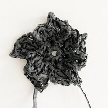 Load image into Gallery viewer, Crocheted Flowers with Natural Raffia Paper String
