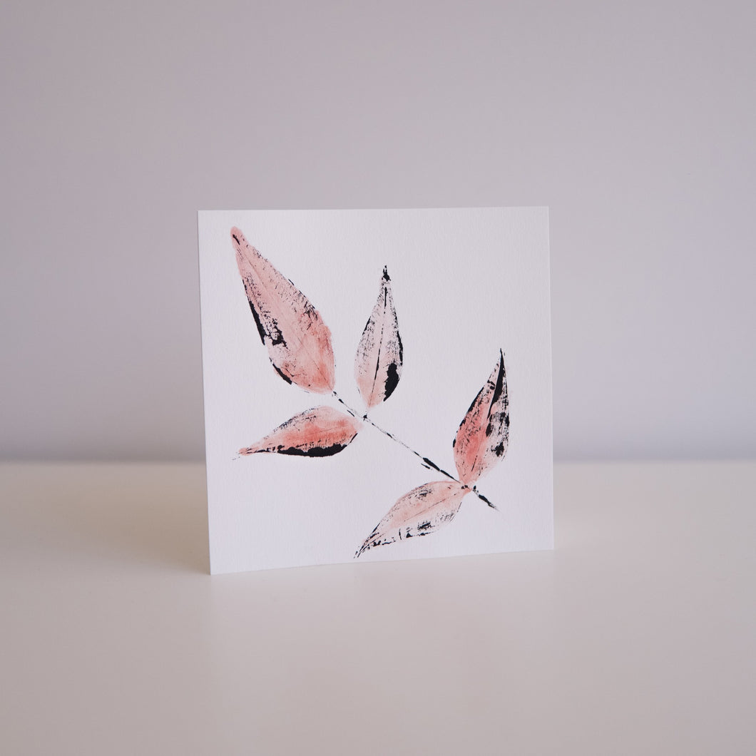 Original Hand-Printed Card #3