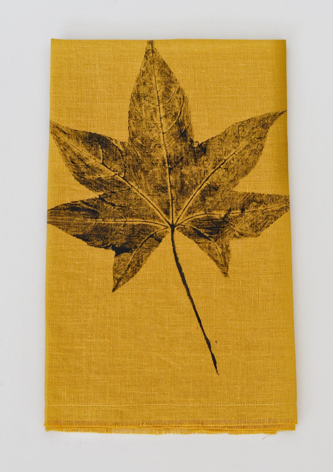 Mustard Linen Tea Towel
